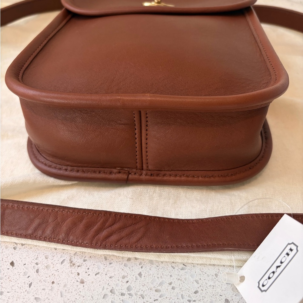 RARE! With tags Vintage Coach Sidepack Classic Turnlock Closure Crossbody - Picture 7 of 12